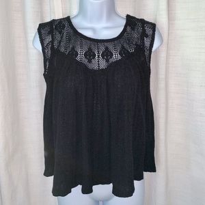NWOT- Lucky Brand Lace Top Boho Top!!